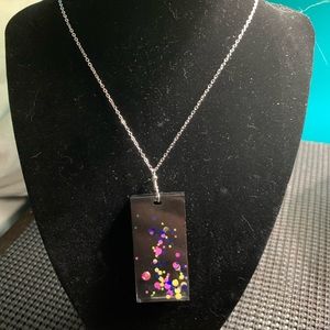 Handcrafted resin necklace